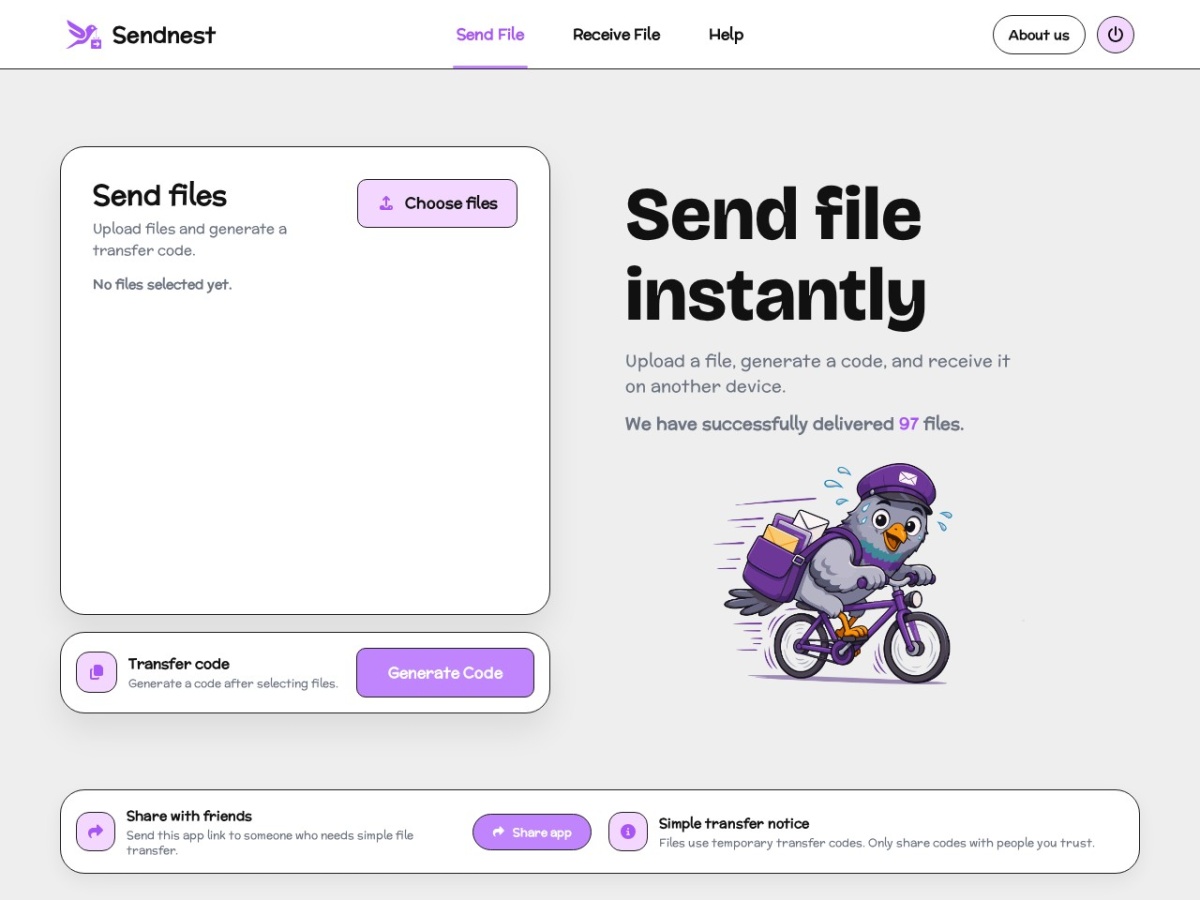 SendNest website thumbnail