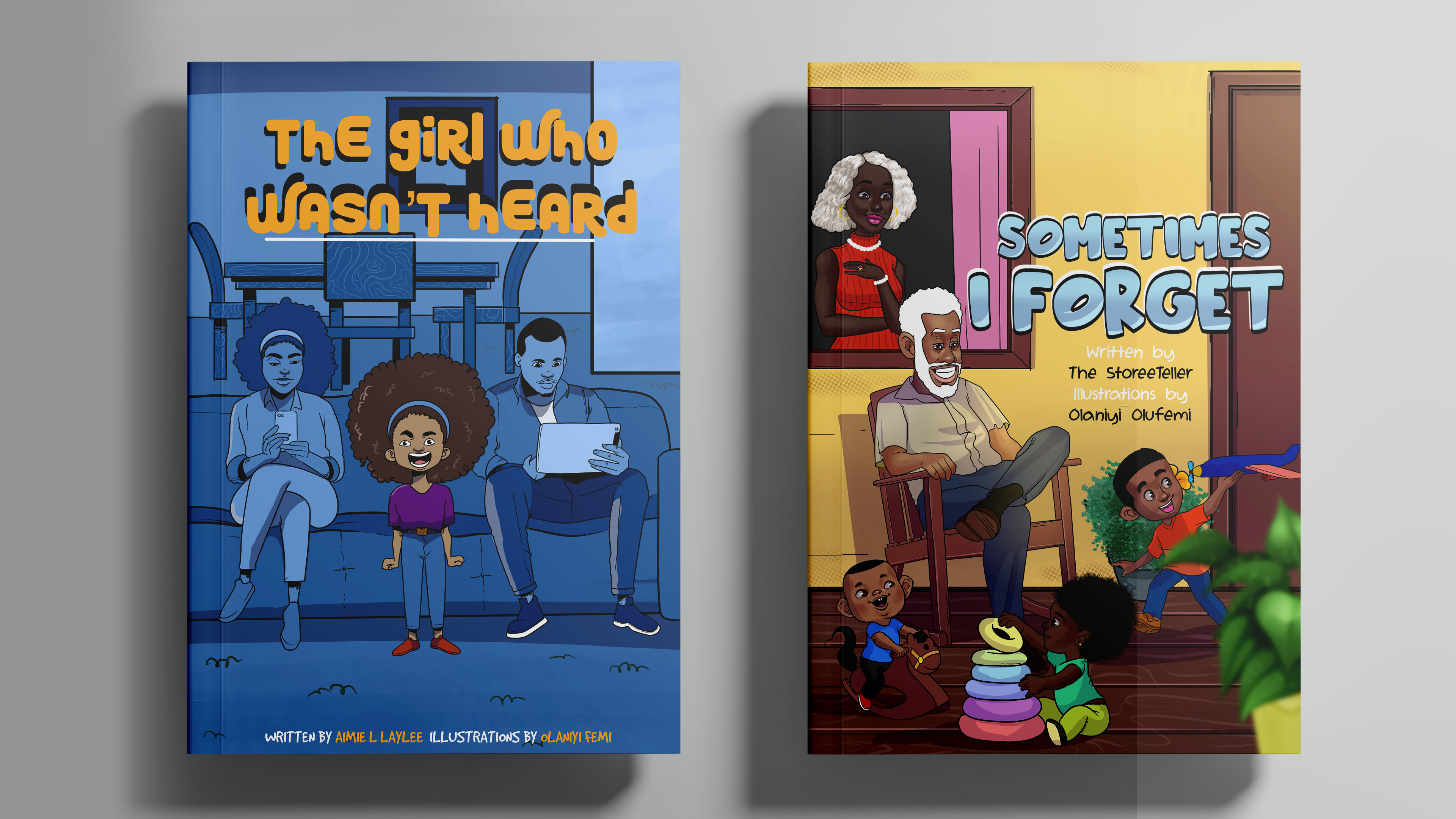 Illustrated book cover banner mockup