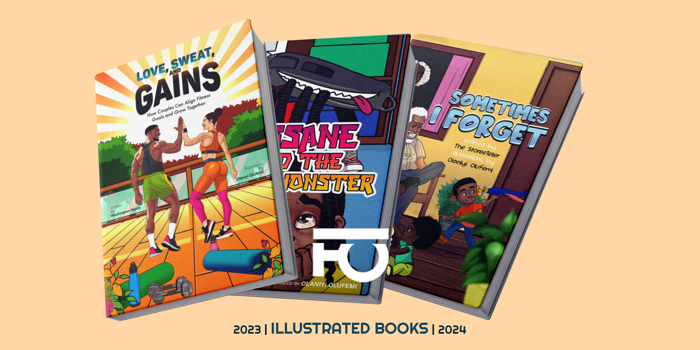 Illustrated book cover mockup